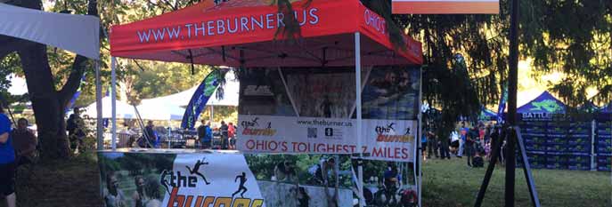 Banners and Display booth for The Burner