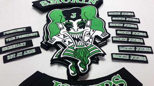 Smoking Jokers jacket patches