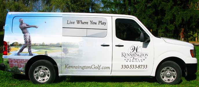 Kensington Golf Club full wrap Van Graphics